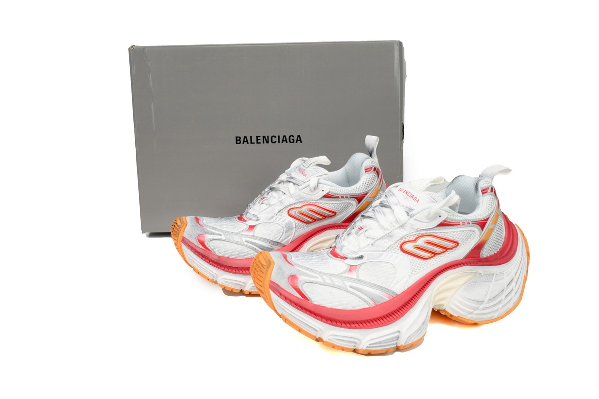 Balenciaga 10XL White Gray White Red 784342 W2MV2 9060