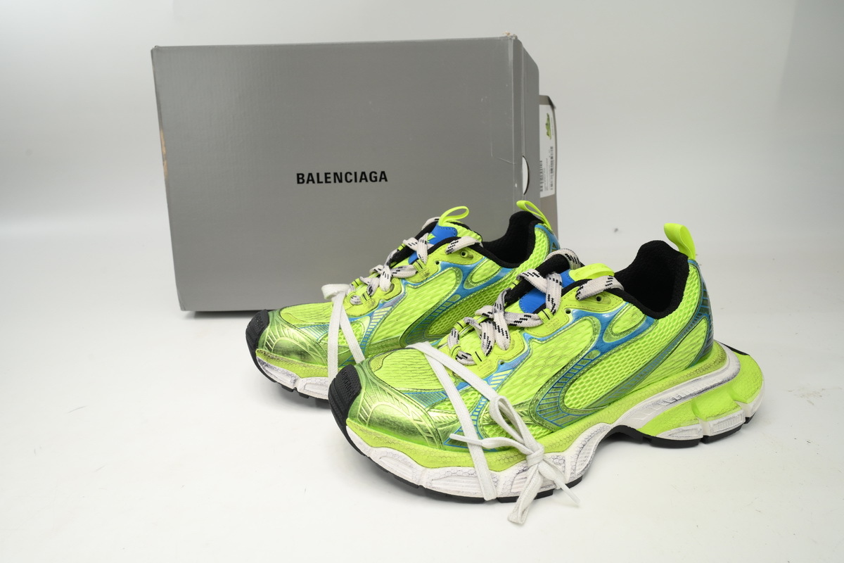 Balenciaga 3XL Black Black Fluorescent Green 734734 W3XL6 7019