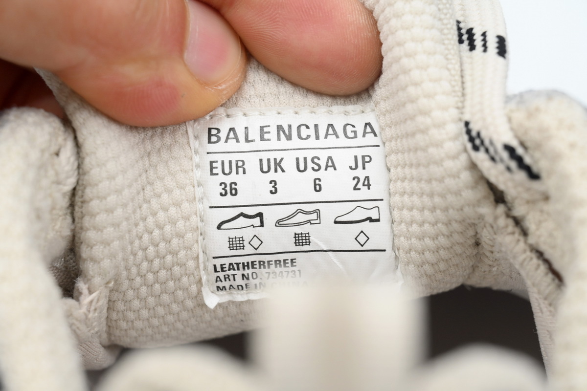 Balenciaga 3XL Luminous Blue Canvas White 734731 W3XDC 2002