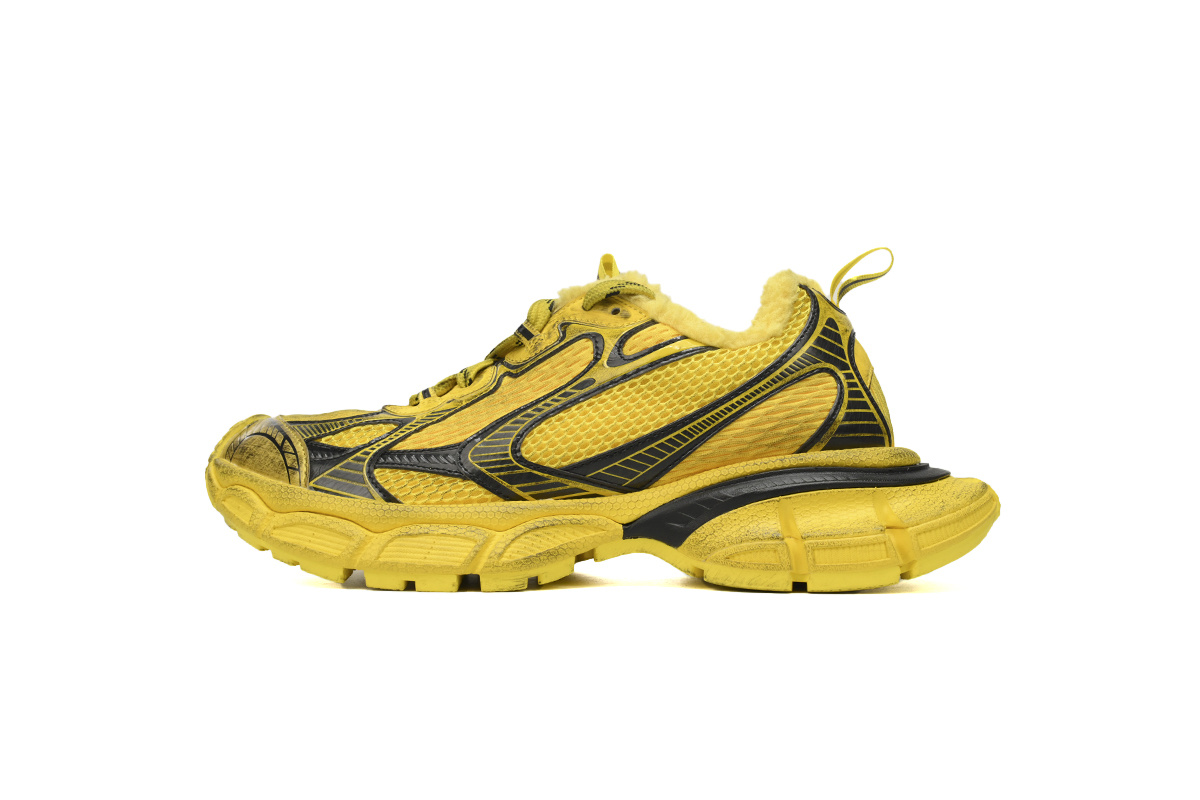 Balenciaga 3XL Yellow Ice Velvet 766034 WSXR2 7010