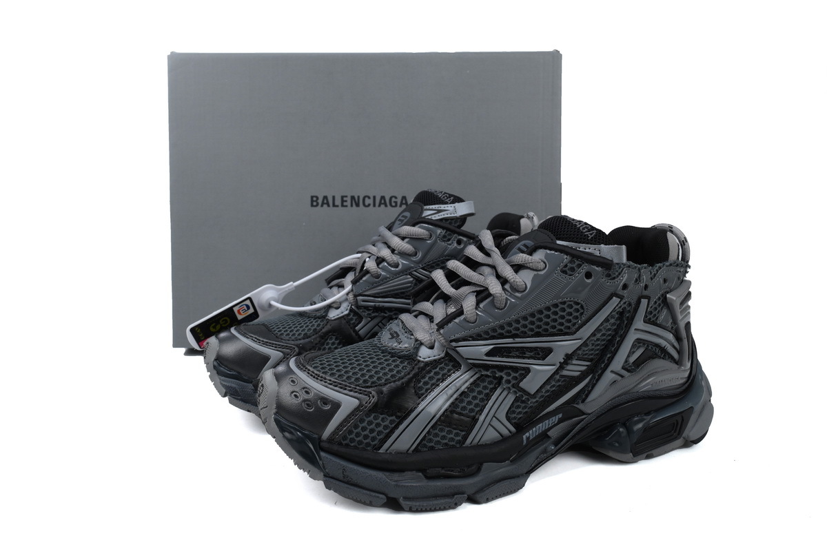 Balenciaga Runner All Black Gray 677403 W3RBR 1515