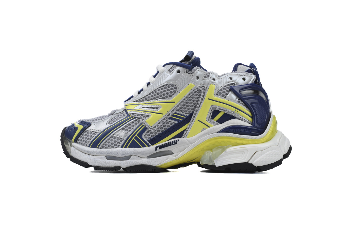 Balenciaga Runner Bai Huang Lan 677403 W2RN1 0080