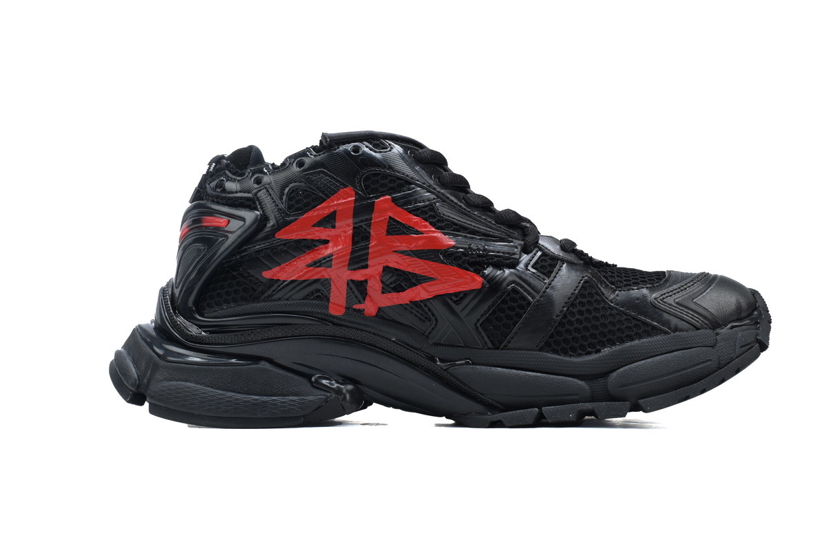 Balenciaga Runner Black And Red Characters 677402 W3RB1 0102