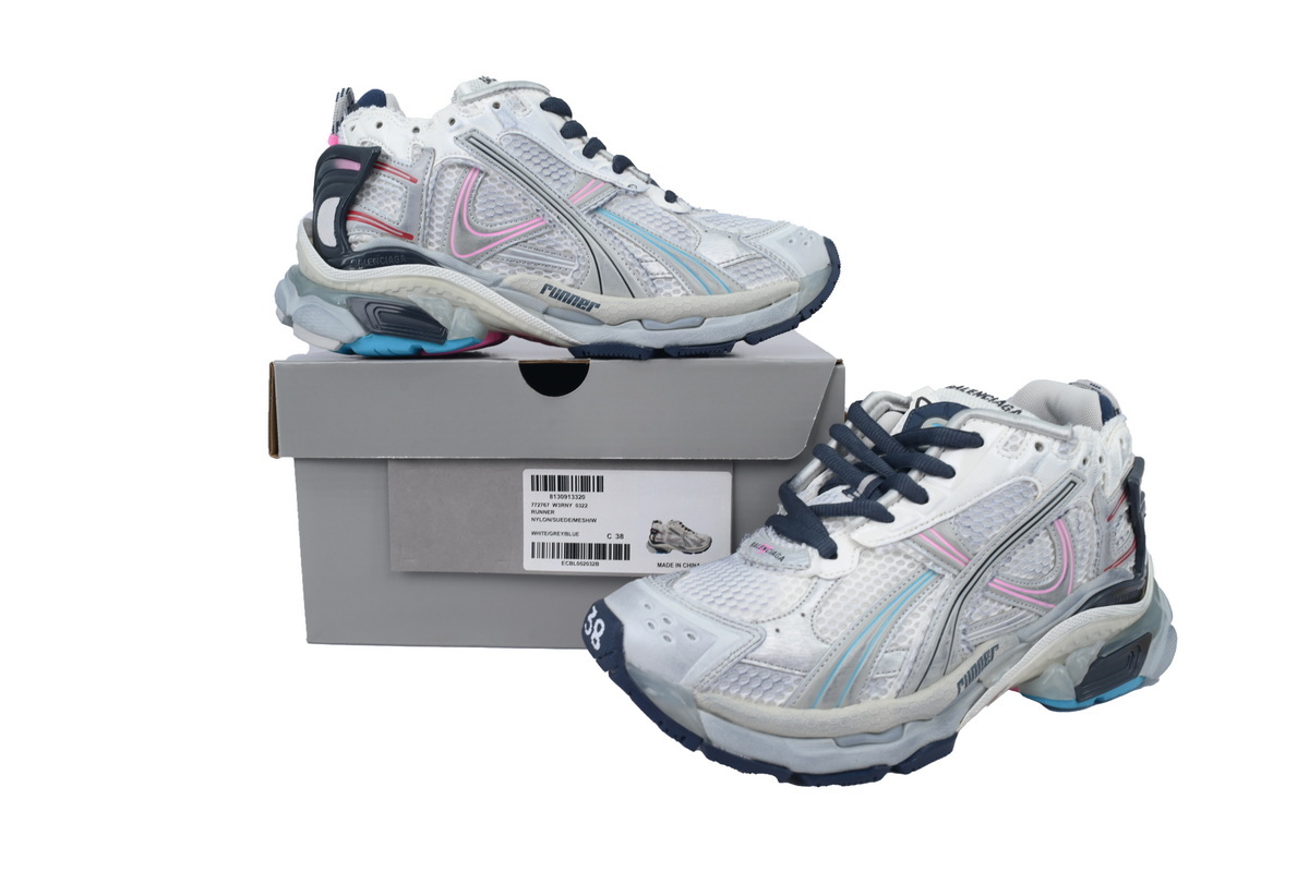 Balenciaga Runner Light Grey Deep Orchid 772767 W3RNY 0322