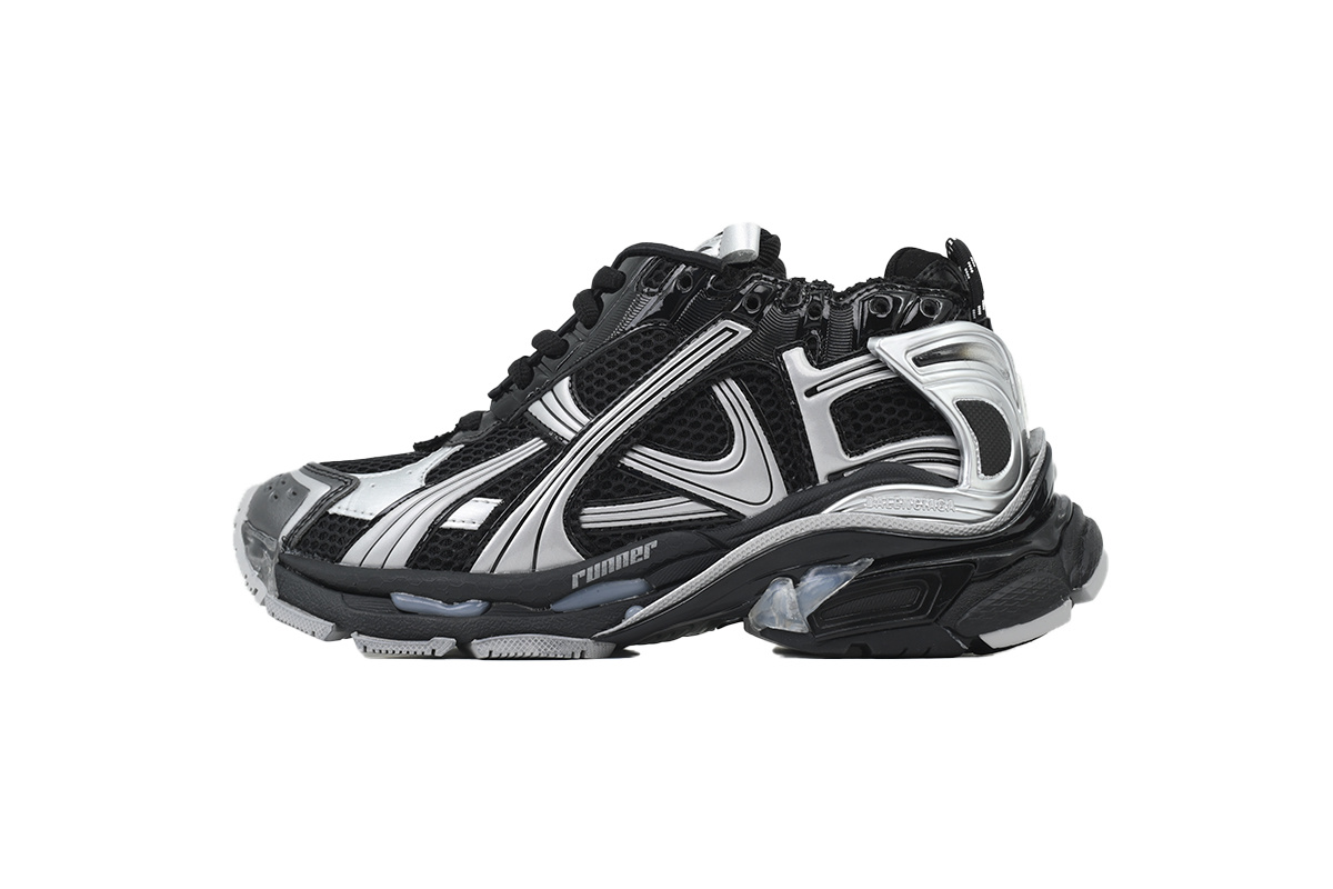 Balenciaga Runner Sneaker 'Black Silver'