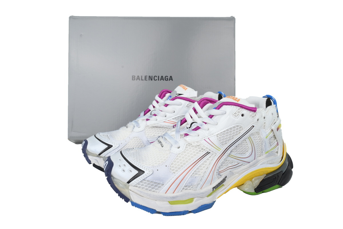 Balenciaga Runner Sneaker Gradient White Gray 772774 WRUNG 9800