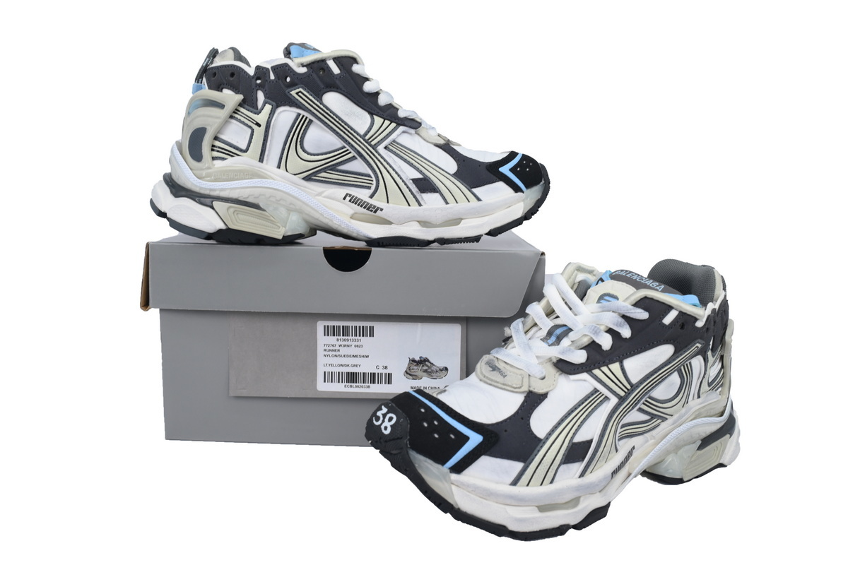 Balenciaga Runner Sneaker Lan Bai Hei 772767 W3RNY 0623