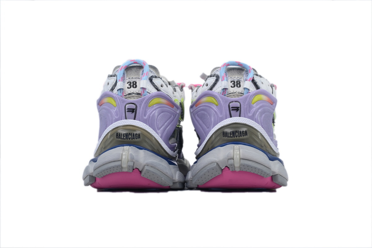 Balenciaga Runner Sneaker Pink Blue Purple 772767 W3RNY 0361