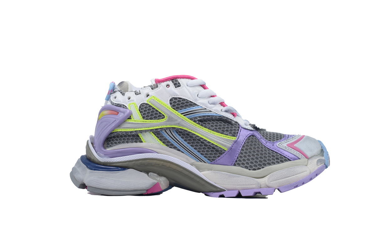 Balenciaga Runner Sneaker Pink Blue Purple 772767 W3RNY 0361