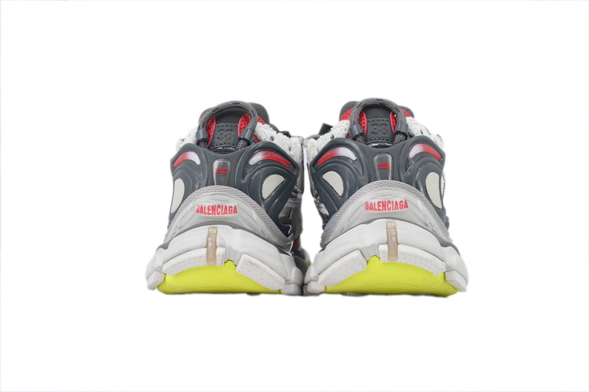 Balenciaga Runner Sneaker White Gray Black 772767 W3RNY 0509