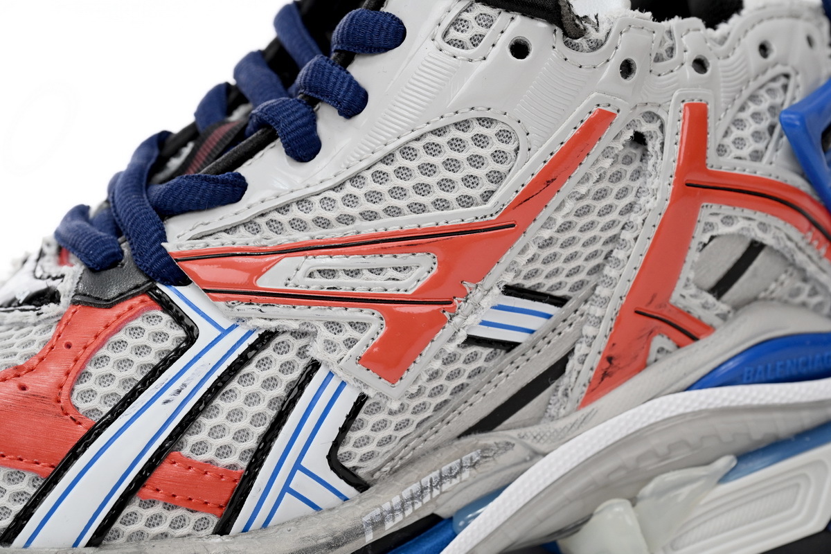 Balenciaga Runner White Blue Orange 677402 W3RB6 1264