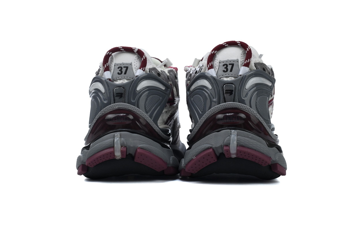 Balenciaga Runner White Wine Red 677403 W3RB3 9069
