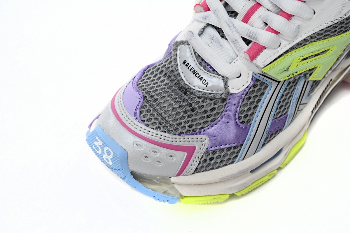 Balenciaga Runner White Yellow Purple 677402 W3RH5 0308