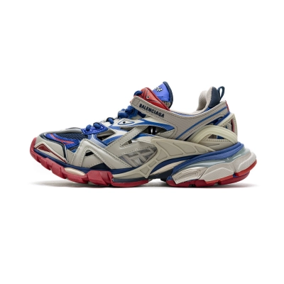 Balenciaga Track 2 Sneaker Beige Blue 570391 W2GN2 8570 01