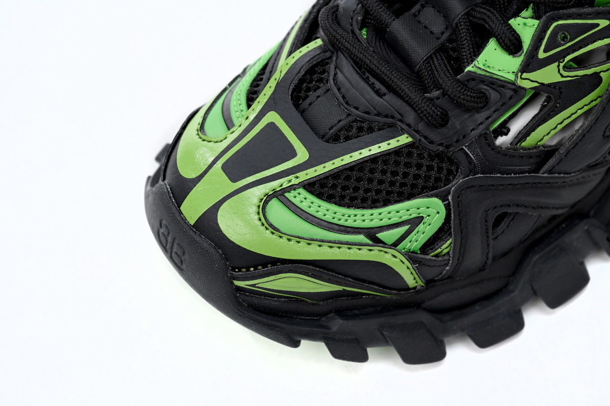 Balenciaga Track 2 Sneaker Black Green 568614 W2GN3 1086