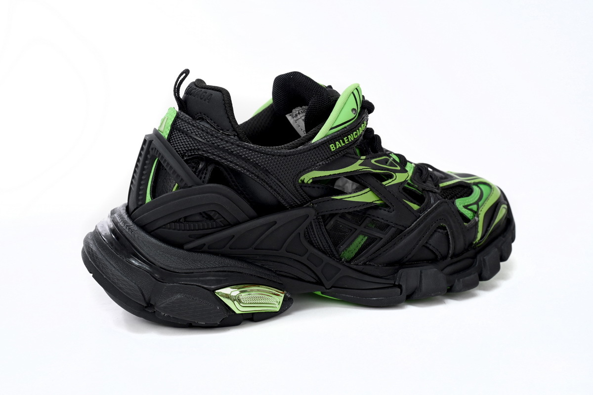 Balenciaga Track 2 Sneaker Black Green 568614 W2GN3 1086