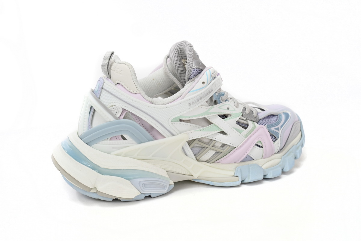 Balenciaga Track 2 Sneaker Military Black Pale White Purple 568615 W2GN3 9045