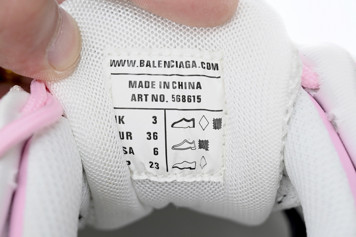 Balenciaga Track 2 Sneaker Pink White 568615 W3AE2 5291