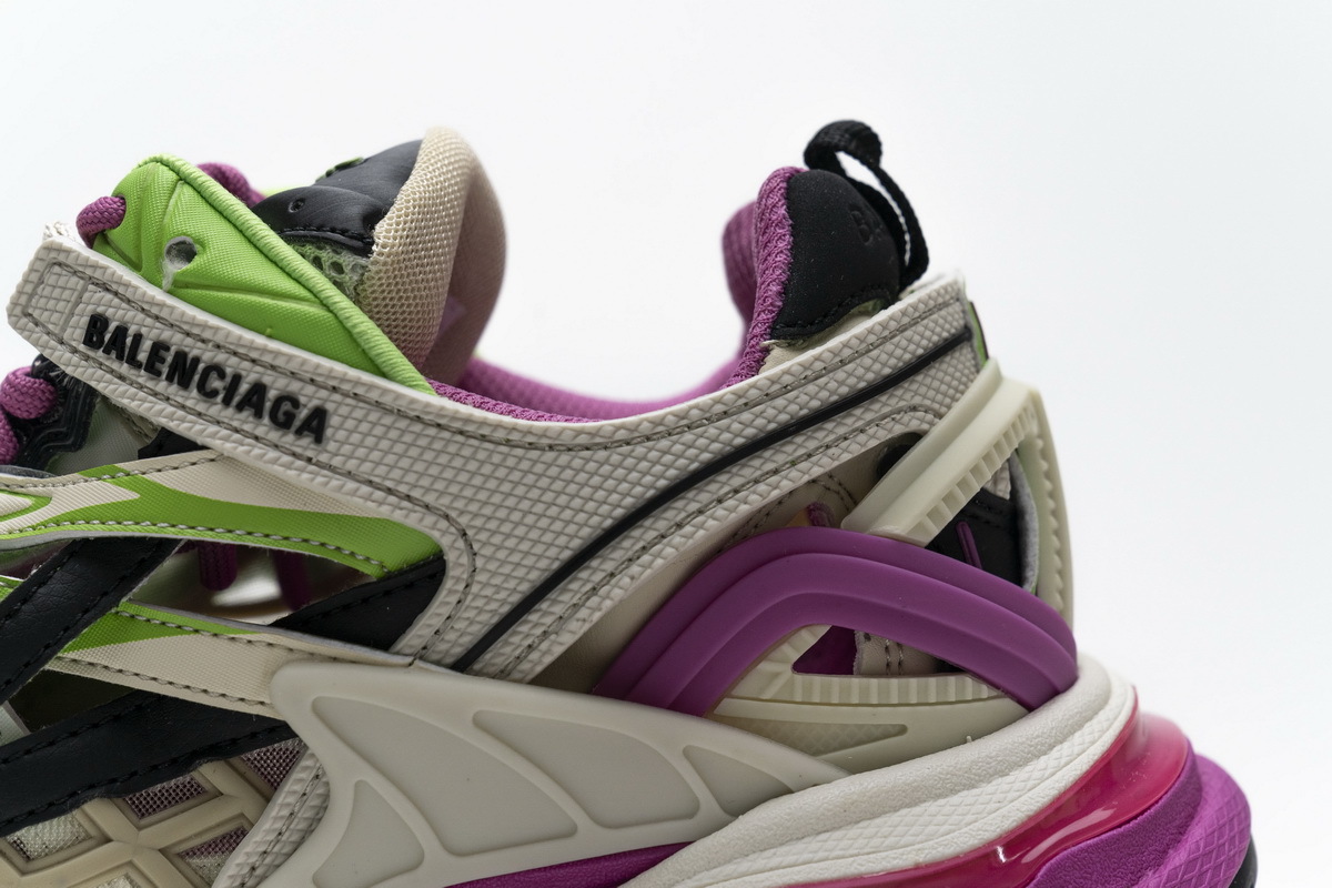 Balenciaga Track 2 Sneaker White Green Pink 568615 W2GN3 9199