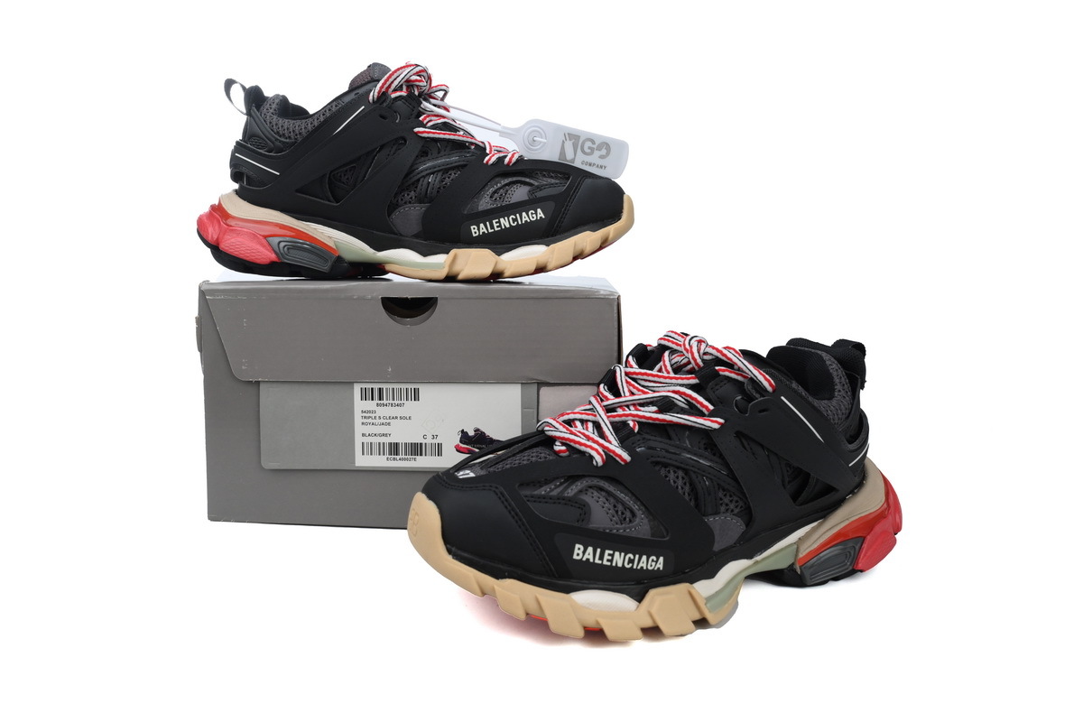 Balenciaga Track Sneaker Black and Red