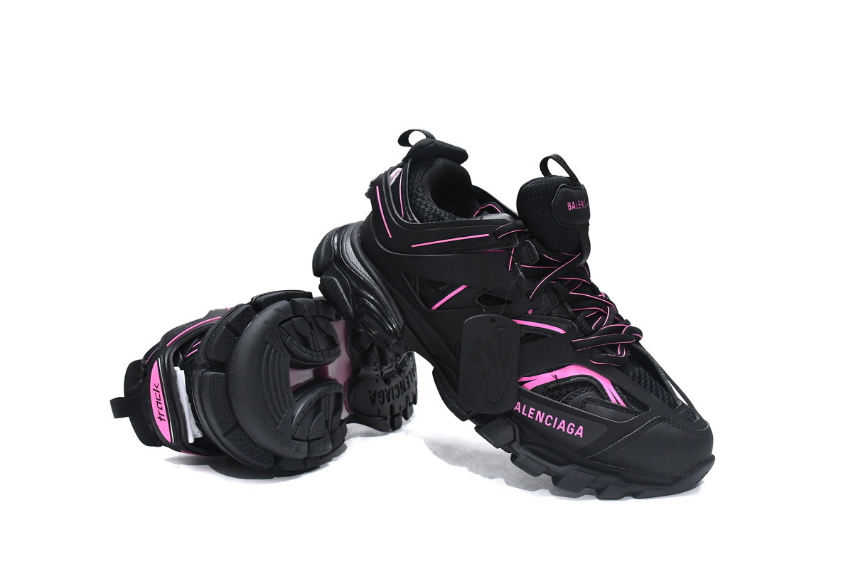 Balenciaga Track Sneaker Black Rose Red 542436 W2LA1 2046