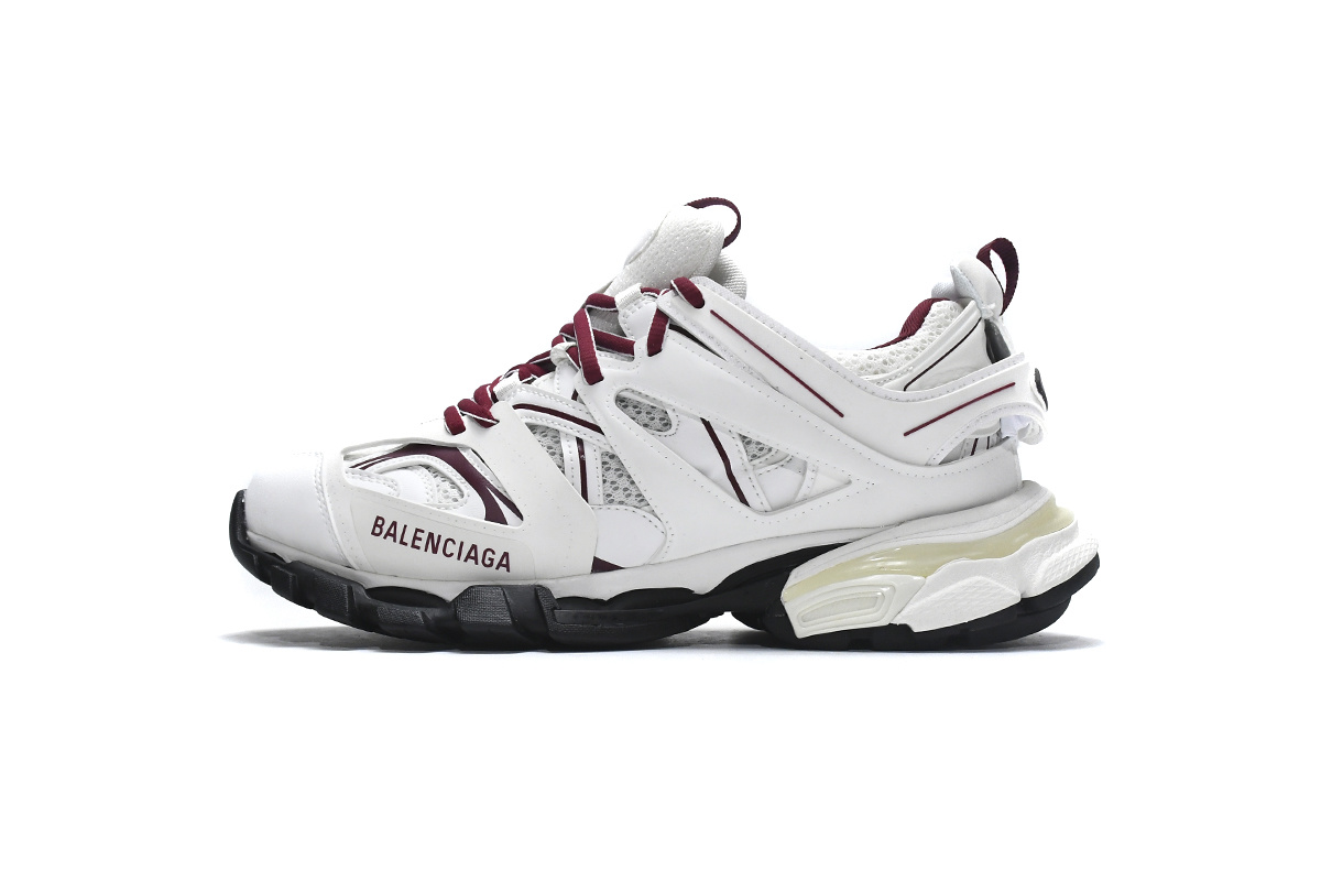 Balenciaga Track Sneaker White Claret Red 542436 W1JH 1915