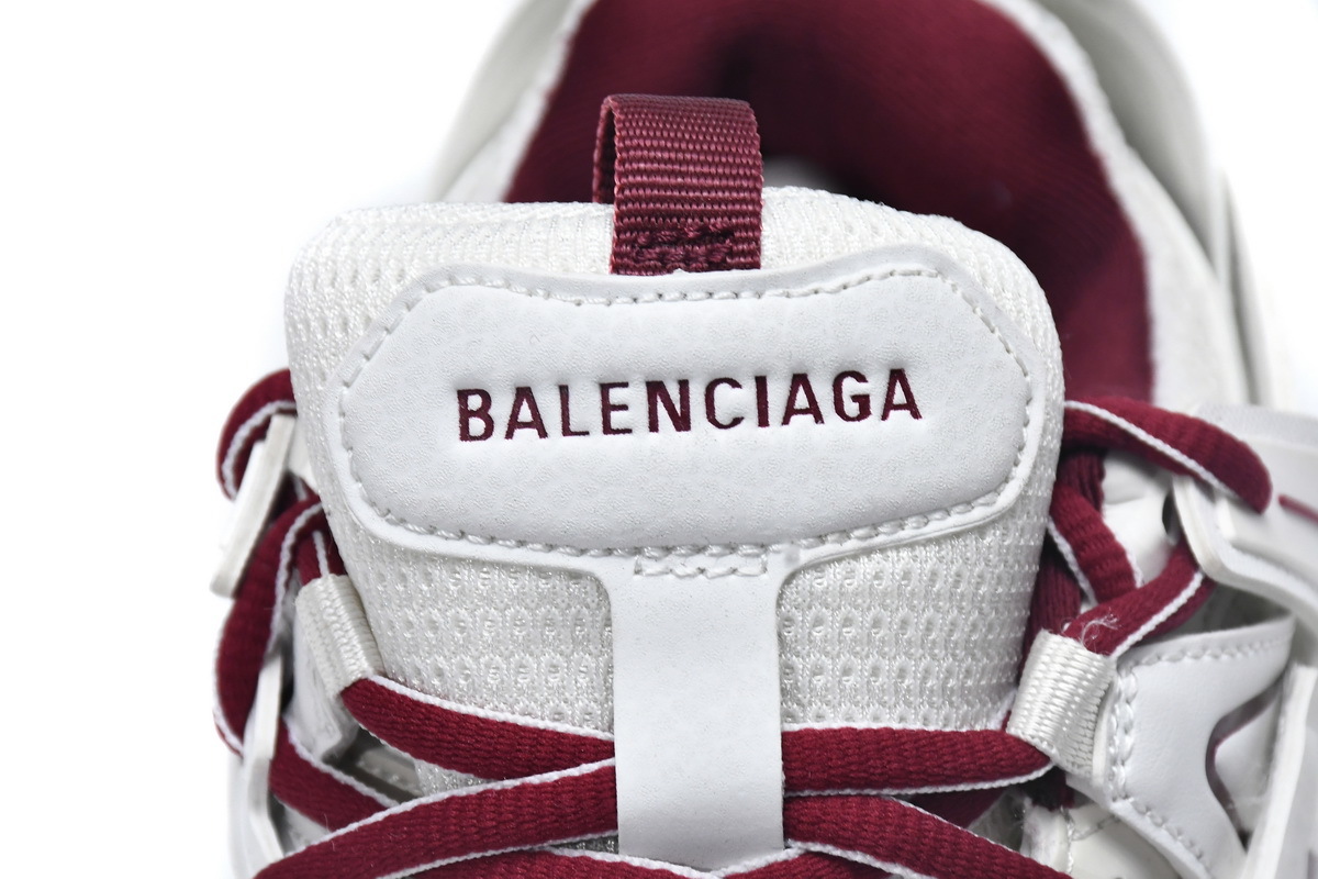 Balenciaga Track Sneaker White Claret Red 542436 W1JH 1915