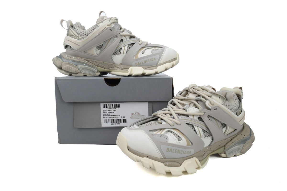 Balenciaga Track Sneaker White Gray 542436 W3FE4 9697