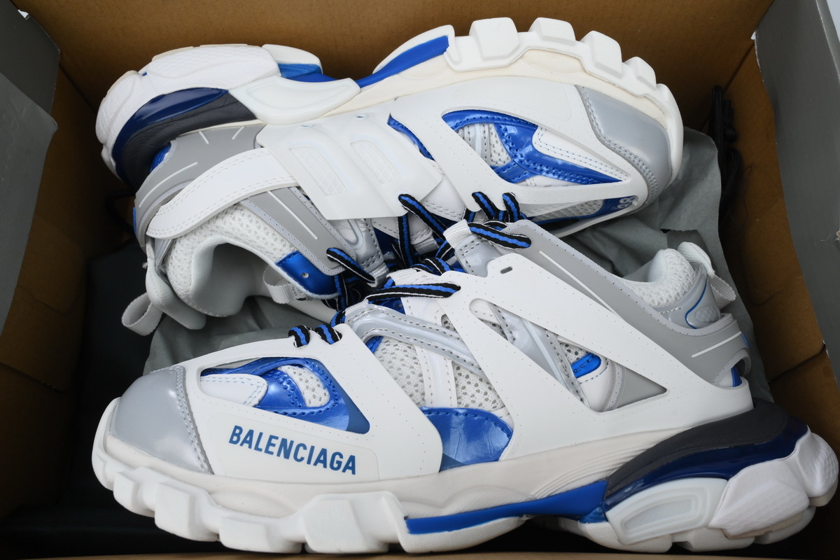 Balenciaga Track Sneaker White Grey Blue