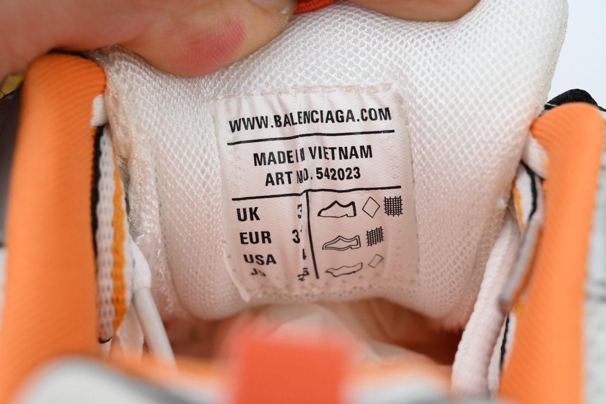 Balenciaga Track Sneaker White Orange