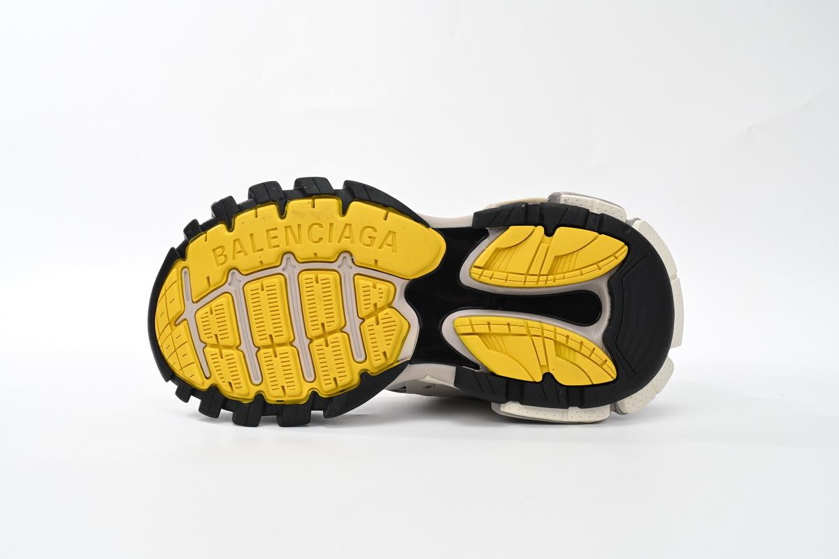 Balenciaga Track Sneaker Black Black And Yellow Tail 542436 W1ST3 0258