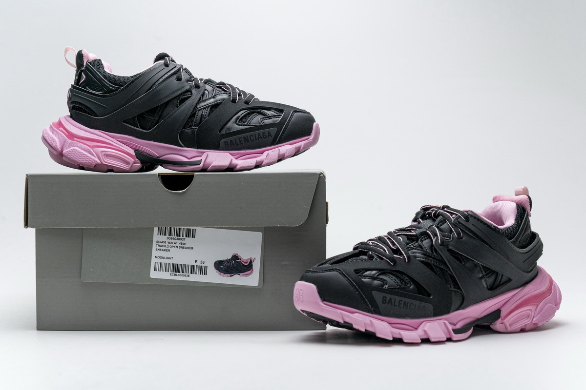 Balenciaga Track SneakerBlack Pink 542436 W2LA1 4800