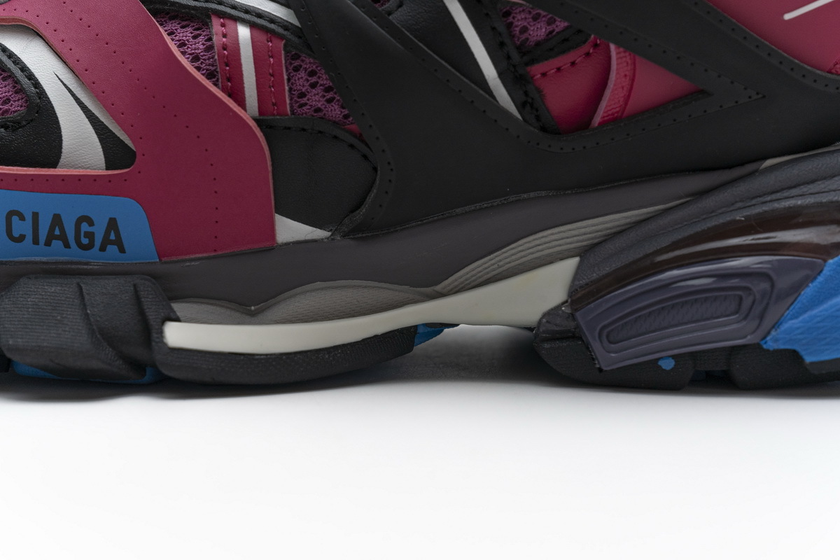 Balenciaga Track SneakerBlack Purplish Red 542436 W1GB7 5482