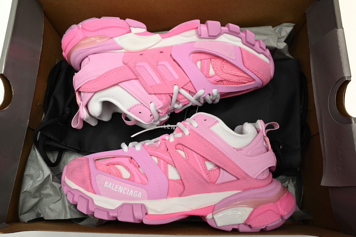 Balenciaga Track SneakerBlack Rice White Pink 542436 W3SU5 5090