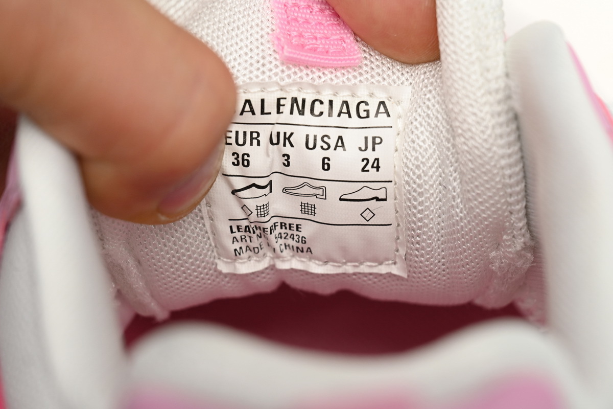 Balenciaga Track SneakerBlack Rice White Pink 542436 W3SU5 5090
