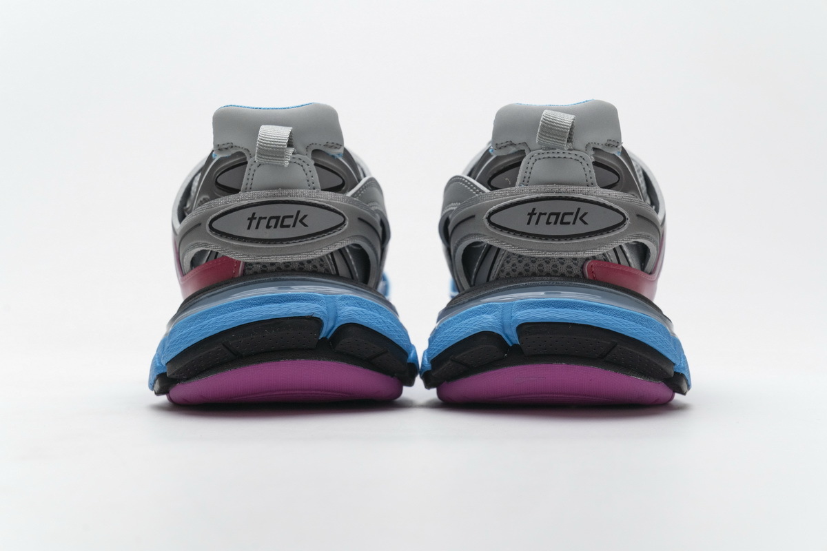 Balenciaga Track SneakerBlue Pink Silver 542436 W1GC1 4051