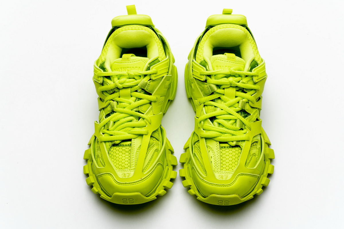 Balenciaga Track LED SneakerFluorescent Yellow 542436 W1GB7 2014