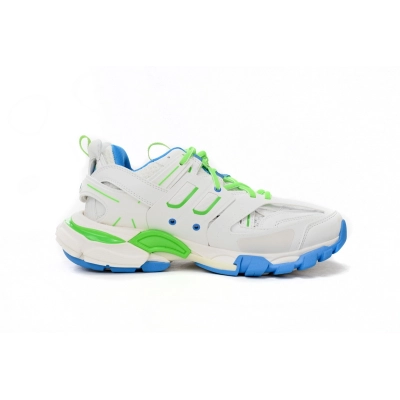 Balenciaga Track SneakerGreen, White, and Blue 542436 W2BC3 0285 02