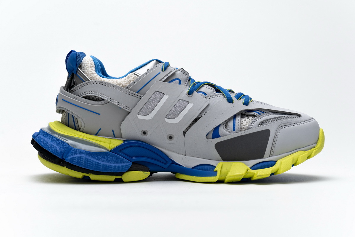 Balenciaga Track SneakerGrey Blue Yellow 542023 W1GB9 6509