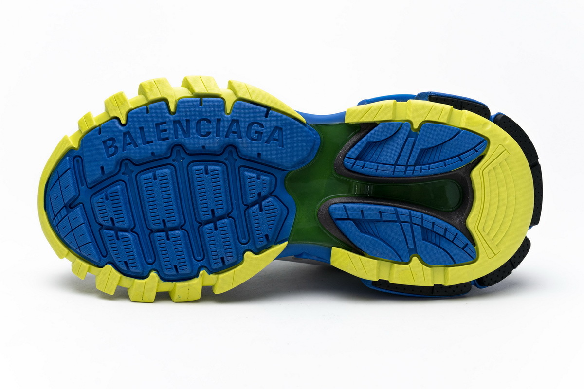 Balenciaga Track SneakerGrey Blue Yellow 542023 W1GB9 6509
