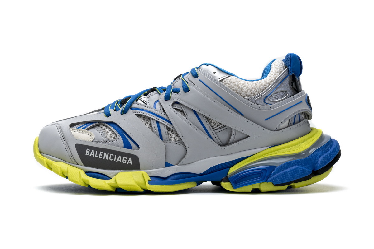 Balenciaga Track SneakerGrey Blue Yellow 542023 W1GB9 6509