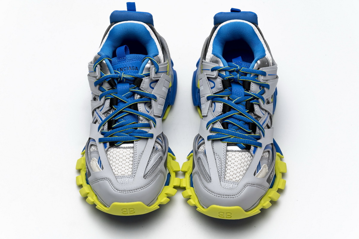 Balenciaga Track SneakerGrey Blue Yellow 542023 W1GB9 6509