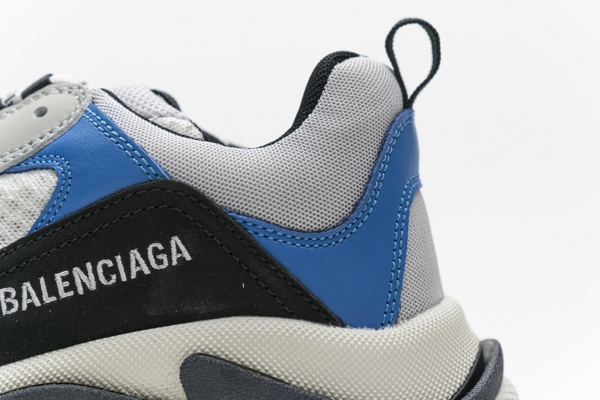 Balenciaga Triple S Black Grey Blue 541624 W06E2 7080