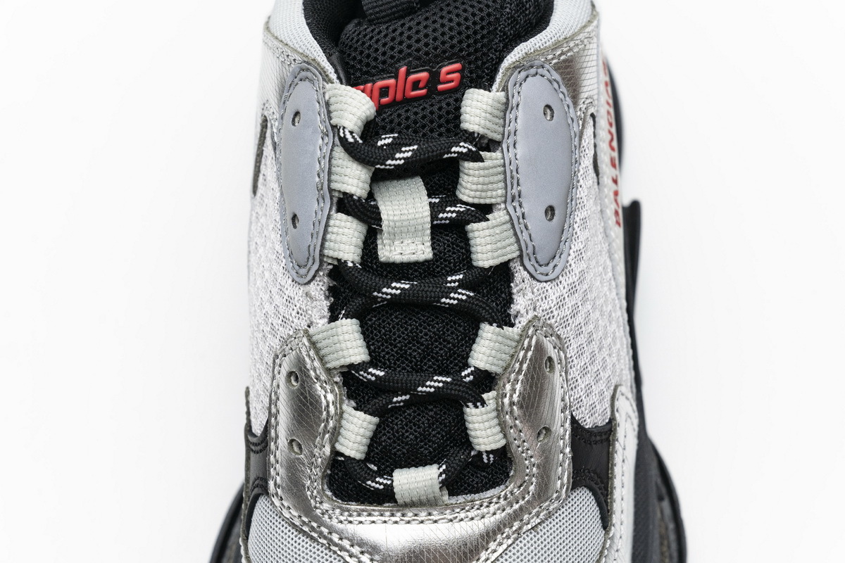 Balenciaga Triple S Black Silver 541624 W09E1 7320
