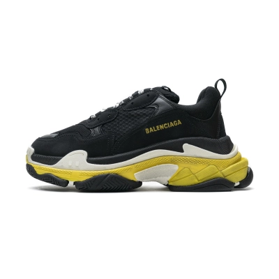 Balenciaga Triple S Black Yellow 483513 W06E1 1078 01