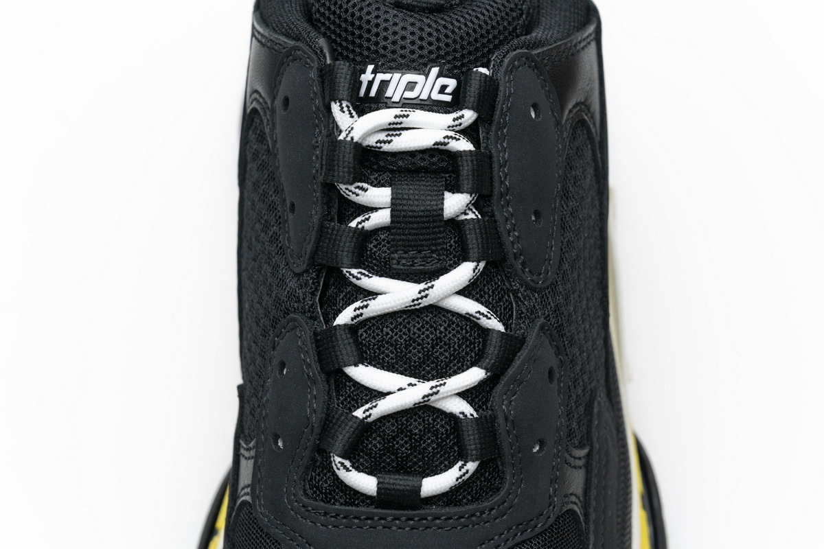 Balenciaga Triple S Black Yellow 483513 W06E1 1078