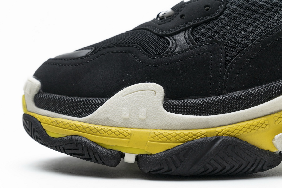 Balenciaga Triple S Black Yellow 483513 W06E1 1078