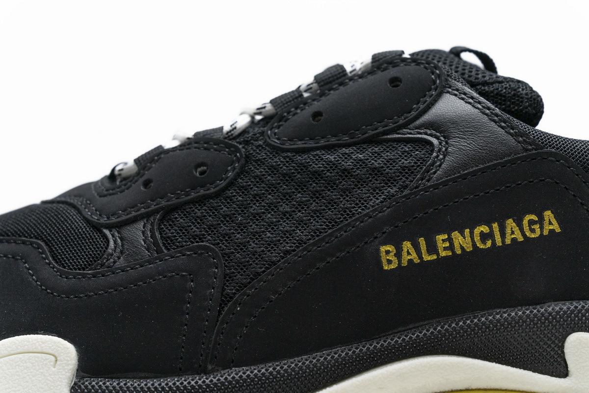 Balenciaga Triple S Black Yellow 483513 W06E1 1078