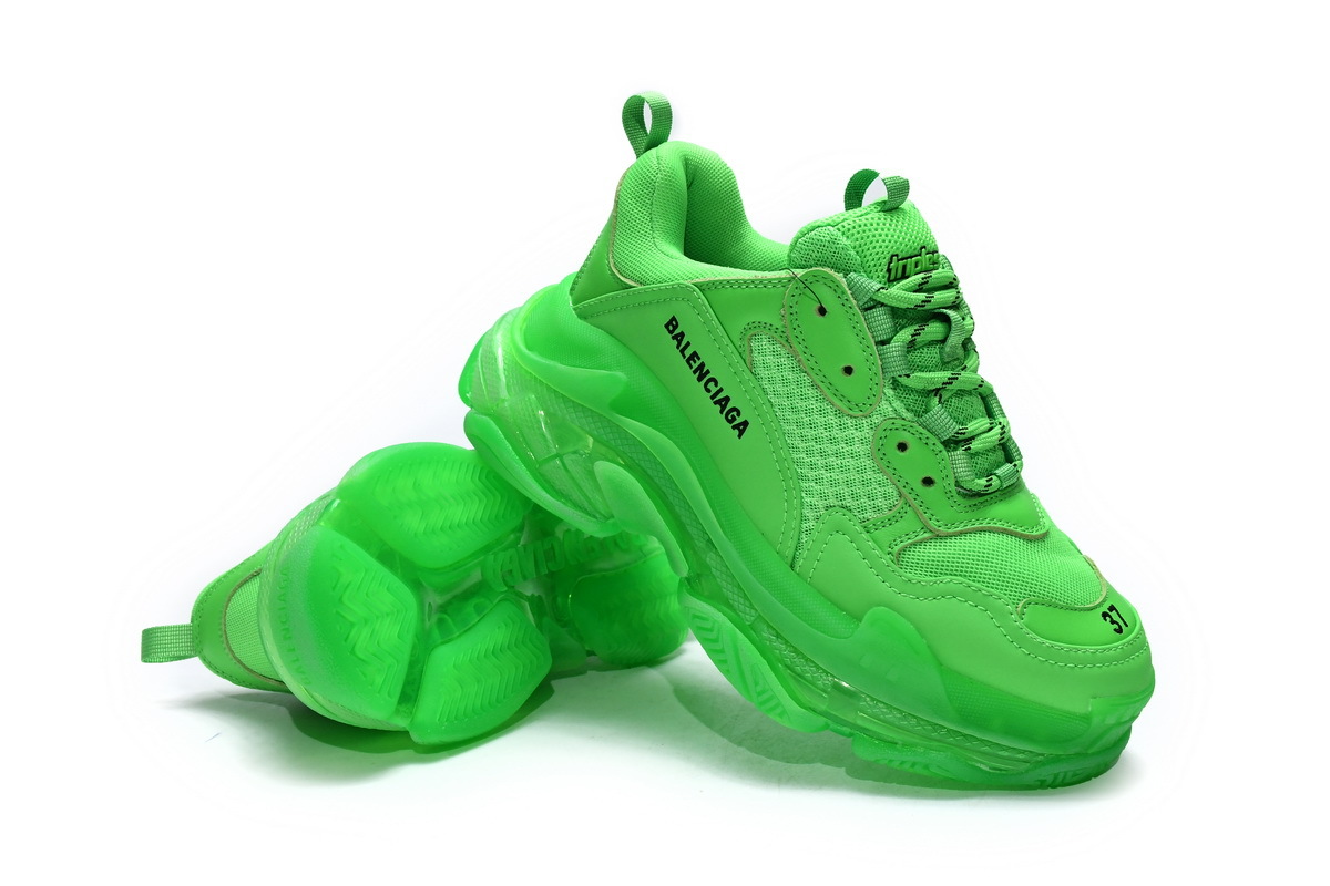 Balenciaga Triple S Fluorescent Green 541624 W09OL 3801