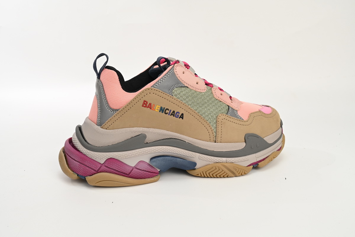 Balenciaga Triple S Grey Pink 490672 W09O5 1036